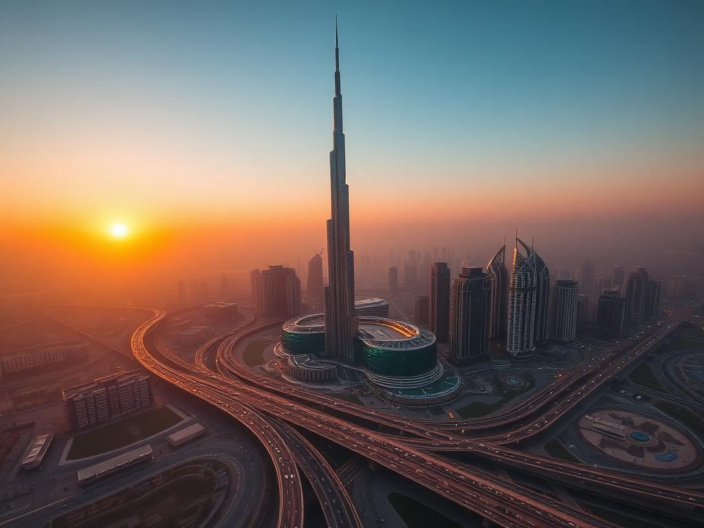 Dubai office city view